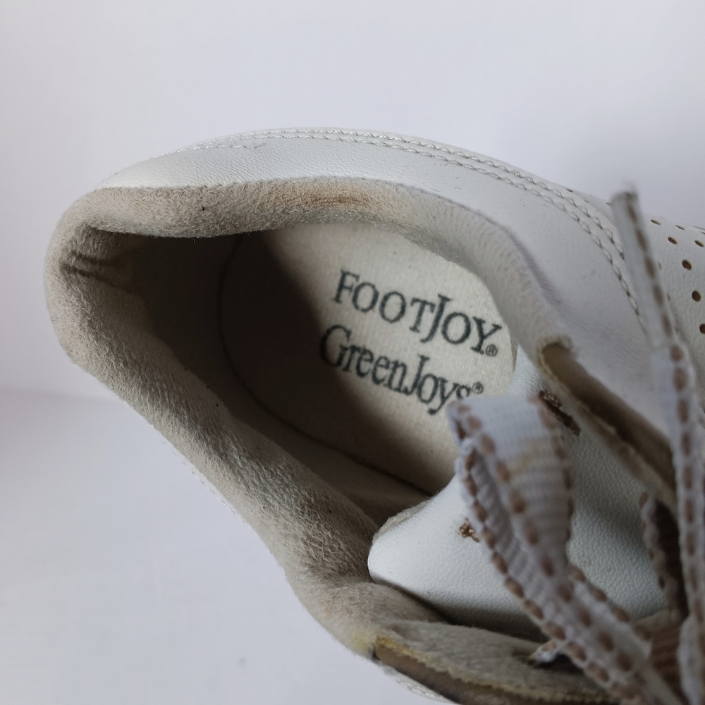 🖤 FootJoy Womens Golf Shoes Spikes White 7 GreenJoys Cleats Athletic Outdoor - Picture 10 of 12